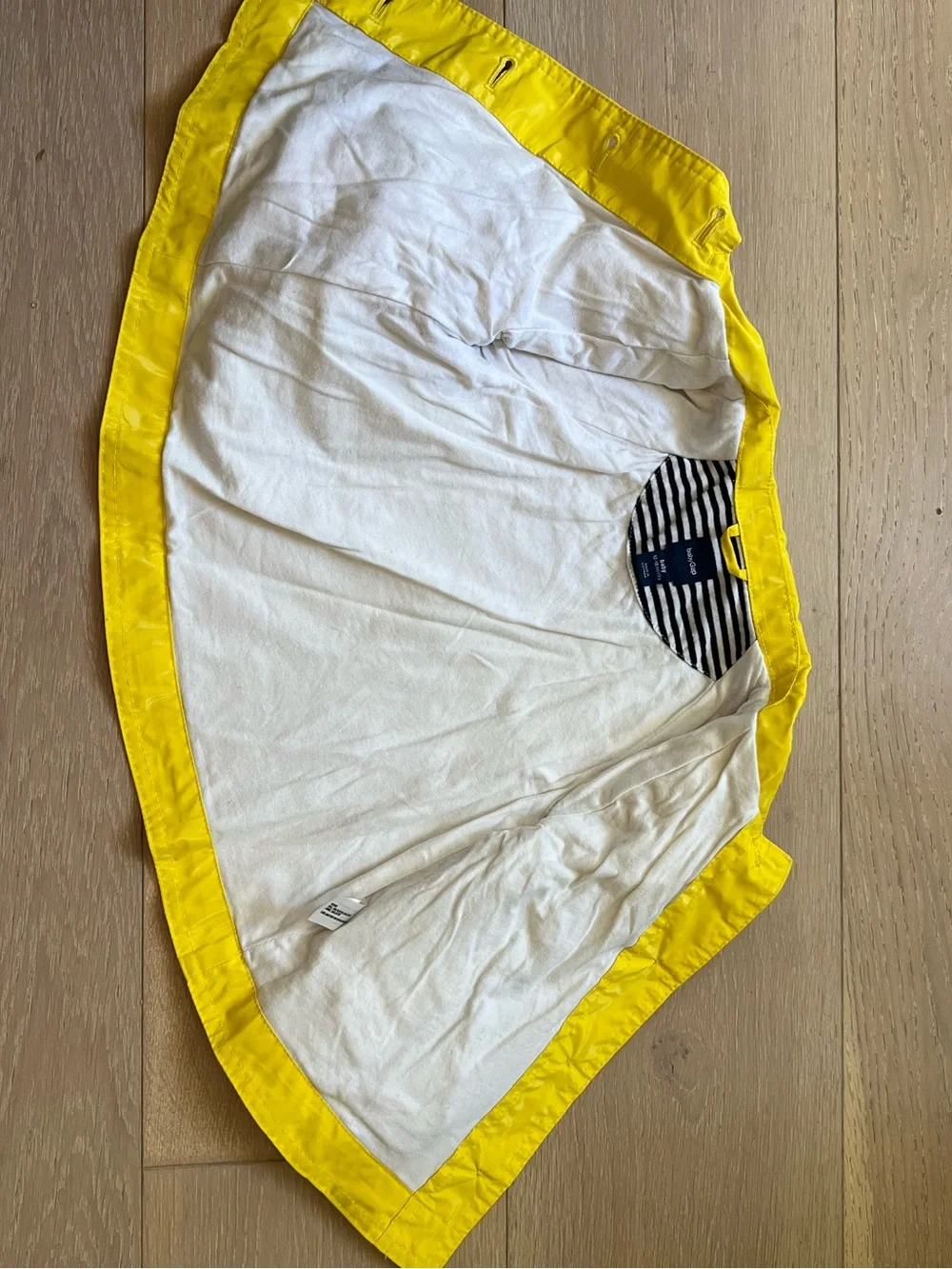 GAP Kids Yellow Button-Front Raincoat